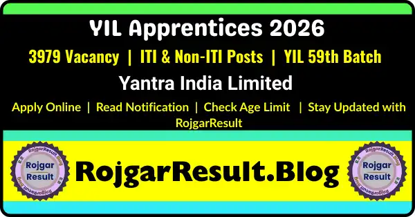 Yantra India Limited YIL Apprentices 2026 ITI and Non ITI Apply Online