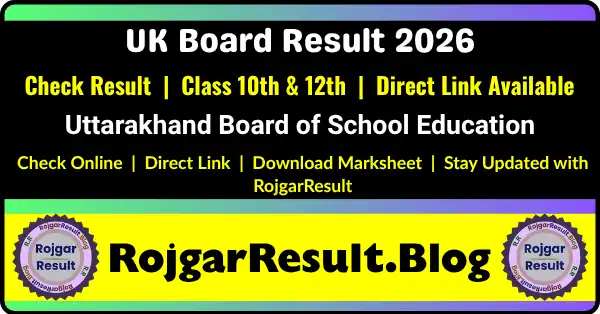 UK Board Result 2026 Class 10th 12th Check Online Download Marksheet Direct Link