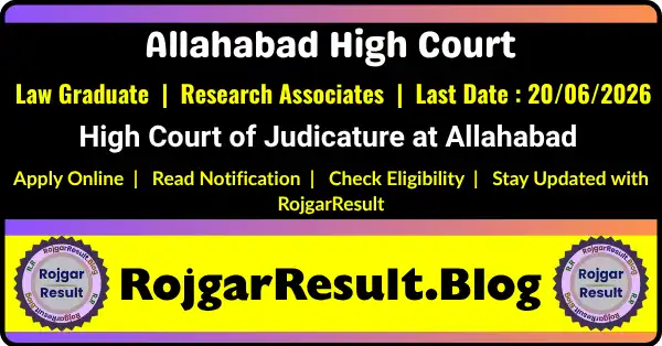 AHC Research Associates Online Form 2026 Recruitment Notification