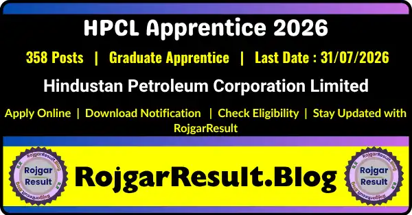 HPCL Graduate Apprentice Recruitment 2026 Online Form for 358 Posts, Eligibility, Stipend, Important Dates, and Apply Online